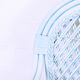 Nordic blue braided rattan armchair