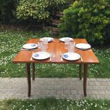 Dining table folding old rosewood from 2 to 6 people