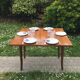 Dining table folding old rosewood from 2 to 6 people