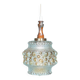 Vintage Scandinavian glass pendant, bubble glass pendant.