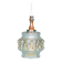 Vintage Scandinavian glass pendant, bubble glass pendant.