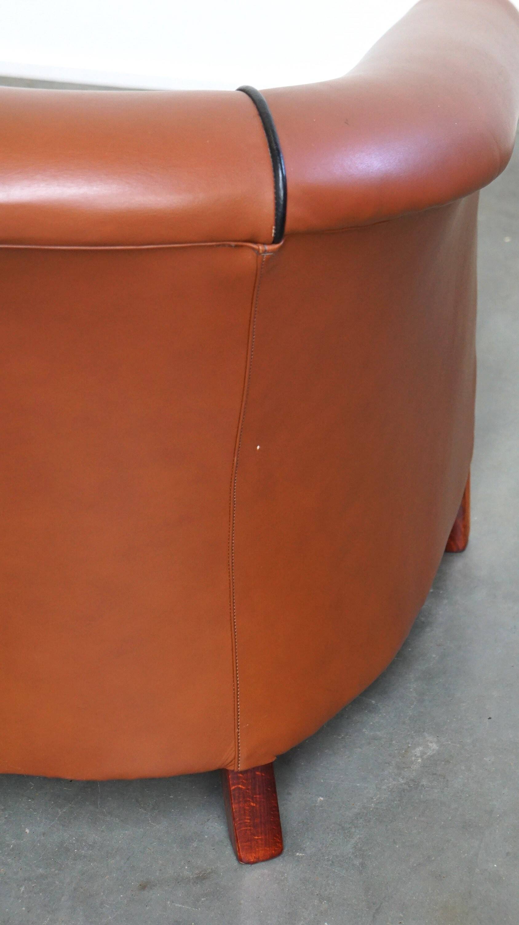 Set of original English handmade springvale club chairs in good condition