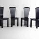Elegant postmodern dining chairs by Pietro Costantini, Italy 1980s