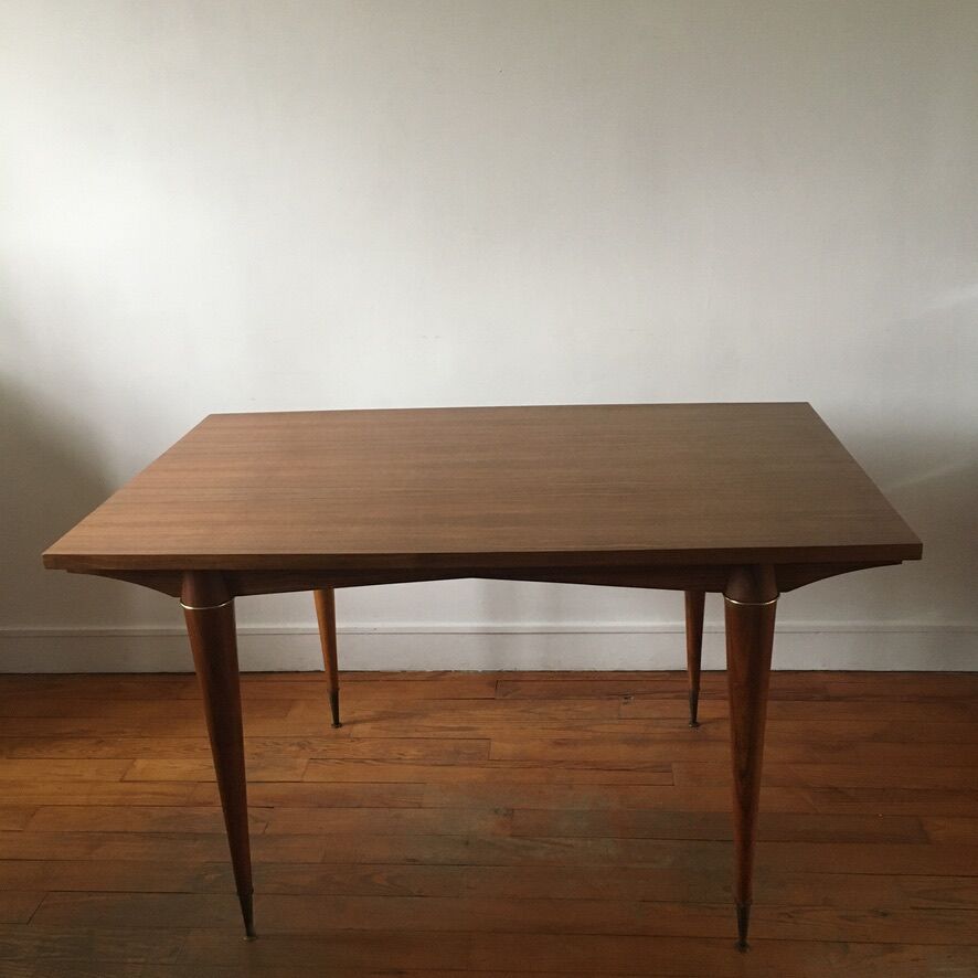 Table en placage de palissandre années 50