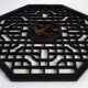 Octagonal wall panel, carved wood, mid-20th century, China