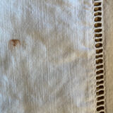 Old embroidered monogram sheet