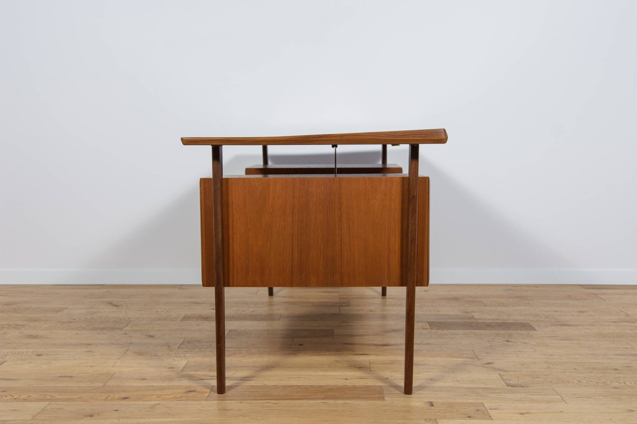 Mid-Century Freestanding Teak Desk by Peter Løvig Nielsen, 1960s