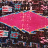 Carpet ancient azilal vintage Moroccan Berber 290 x 125 cm