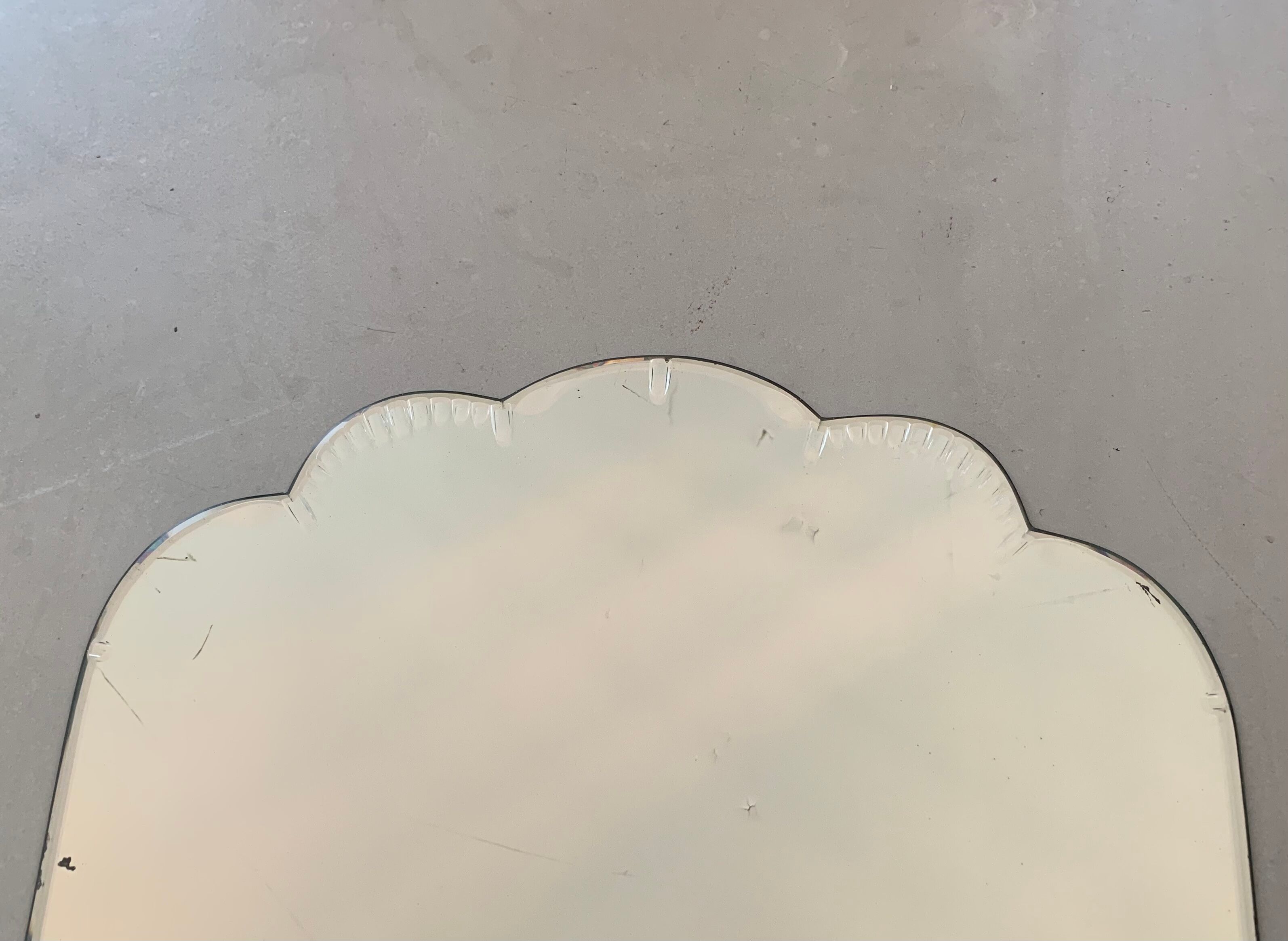 Old beveled mirror 53x82cm