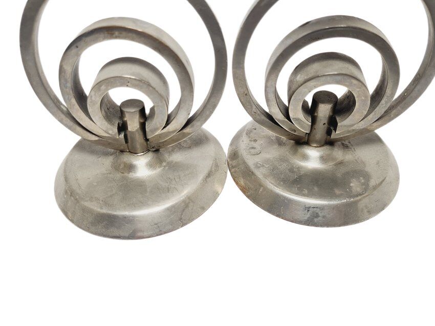 Art Deco candleholder, Germany, 1970s, set of 2