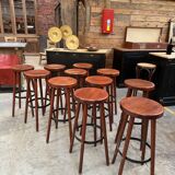 Suite de 11 tabourets de bar