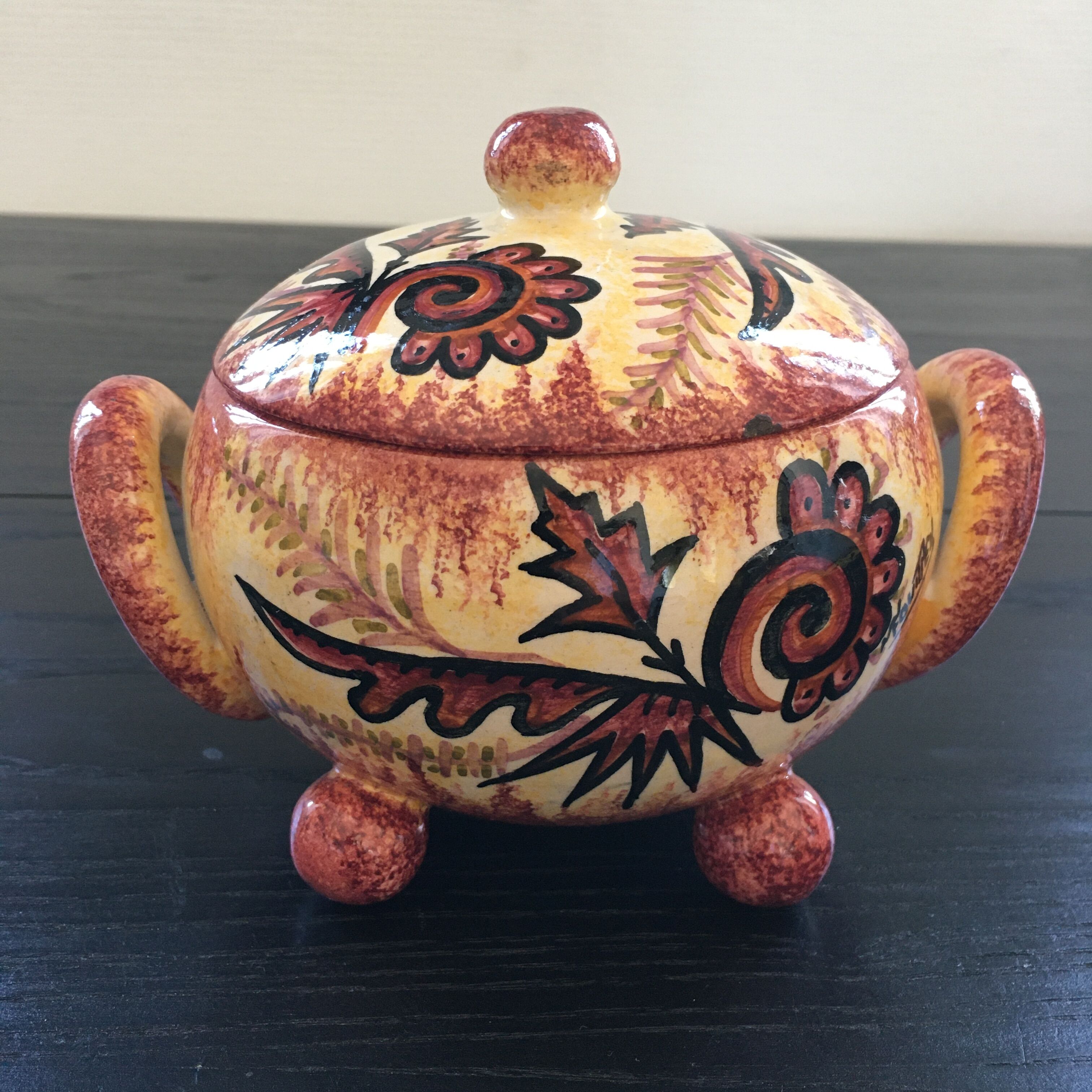 Pot signed Fouillen Quimper