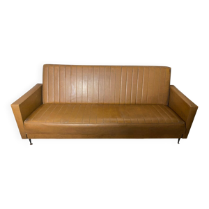 Canapé Lit Ancien Avec - marron