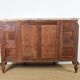 Half-moon shaped serving trolley