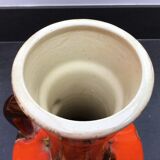 Flamed ceramic pitcher, Baudin, 70s