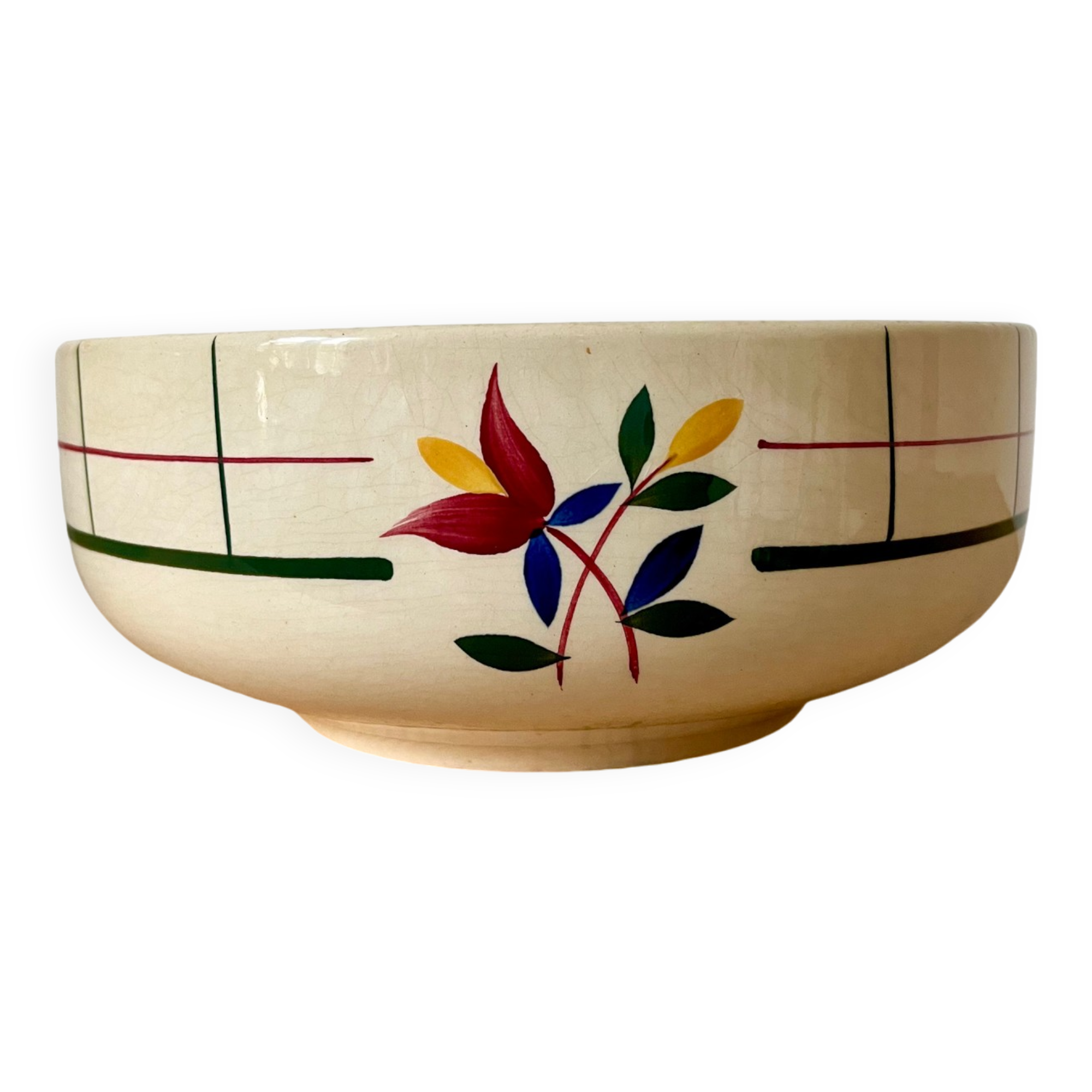 Gien faience salad bowl