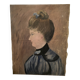 Portrait de femme sur toile