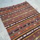 Kilim turc vintage tissé main 136x218 cm