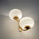 Double fire wall lamp