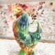 Pitcher in zoomorphic slip Rooster of the earthenware factory of Saint Clement