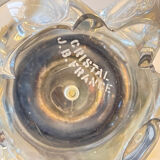 Pair of vintage crystal candle holders