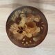 Old hand painted and signed round box