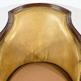 Fauteuil de Bureau Pivotant en Hêtre, style Louis XVI – Fin XIXe