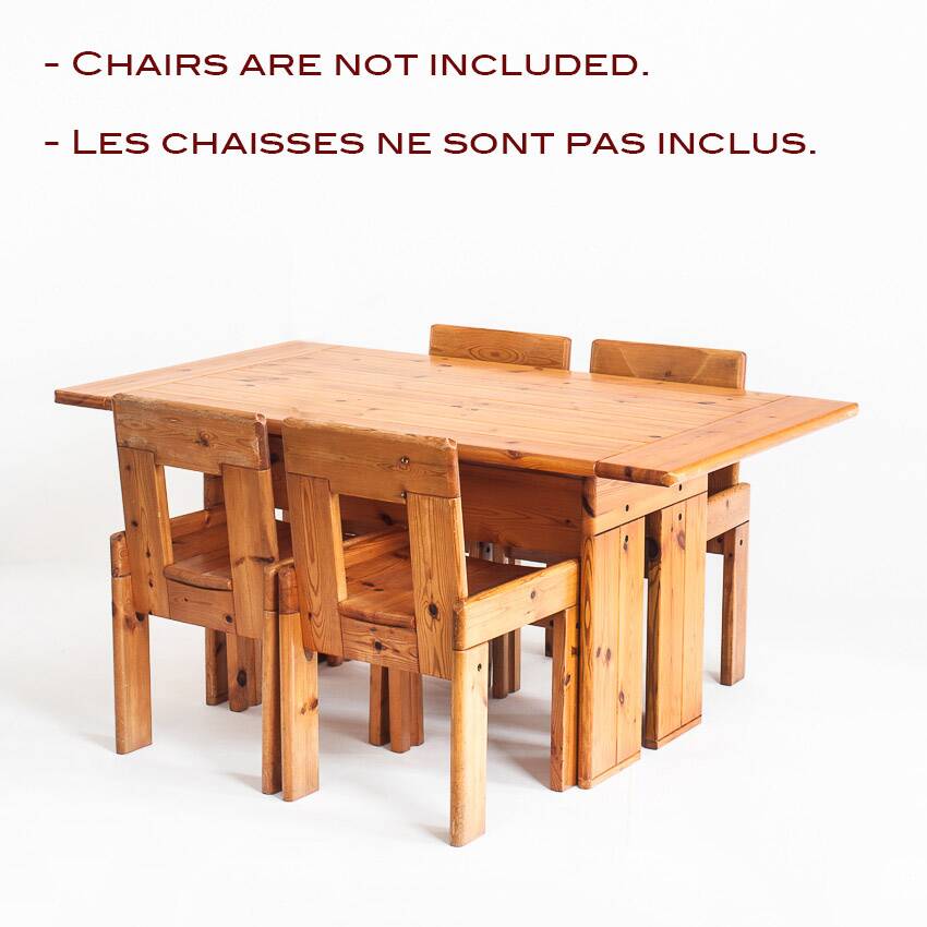 Dining table designed by Silvio Coppola for Fratelli Montina. Italy, 1970s