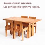 Dining table designed by Silvio Coppola for Fratelli Montina. Italy, 1970s