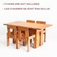 Dining table designed by Silvio Coppola for Fratelli Montina. Italy, 1970s
