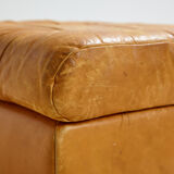 Modular leather sofa set