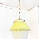 Yellow opaline pendant light, 1950