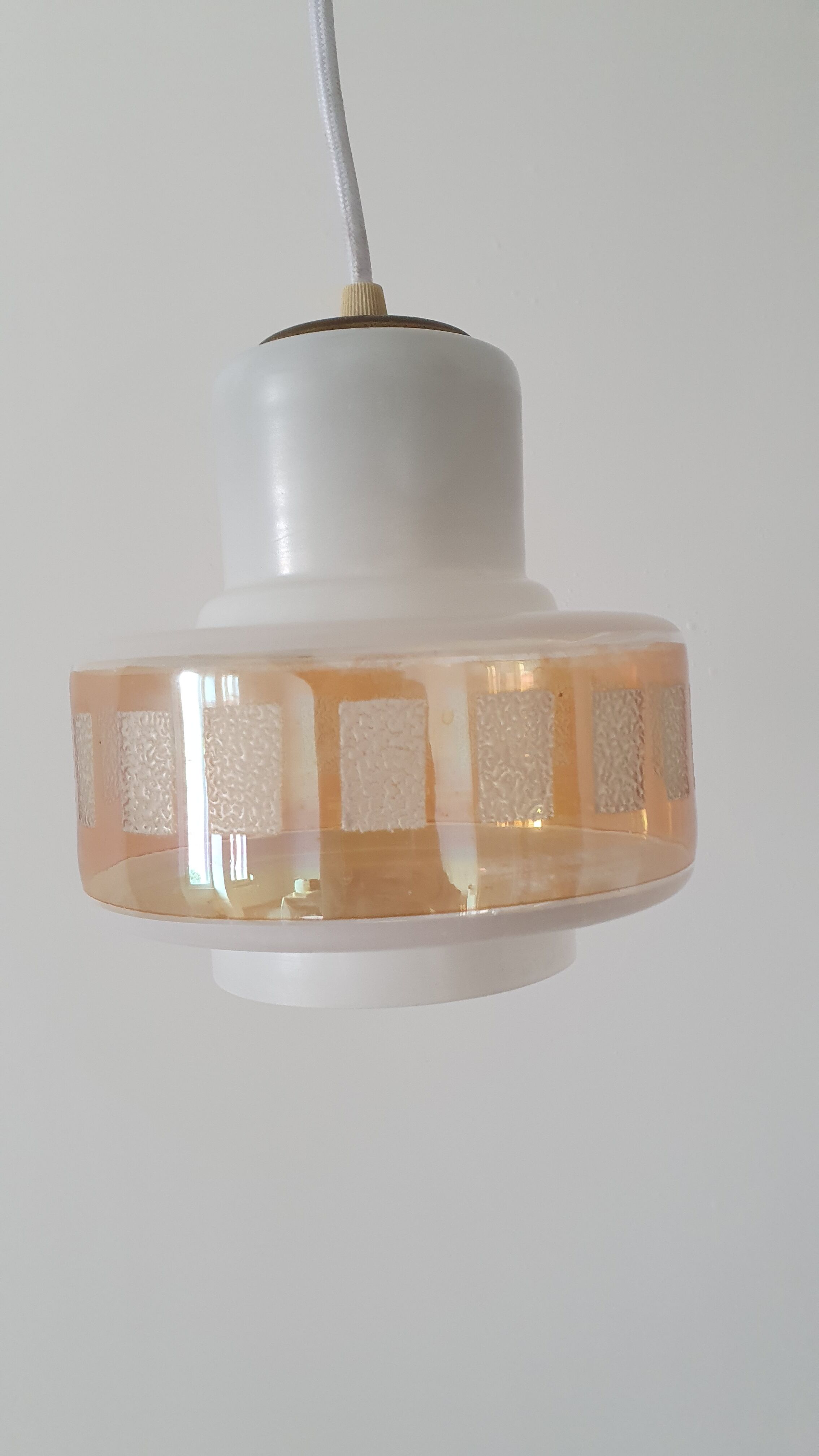 Opaline ceiling lamp 50/60s