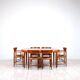 Round dining table in teak by Ib Kofod Larsen for Faarup Mobelfabrik