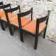 Chaises design graphique brutaliste 1970