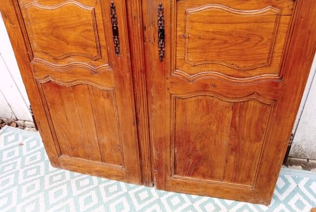 Pair of solid oak doors
