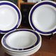 6 hollow / pasta plates by Saturnia porcelain