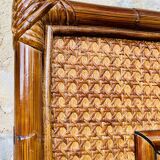 Vintage mirror, bamboo, cane and rattan, circa 1960's