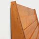 Vintage wooden display bookshelf with drawers from the 1960s.