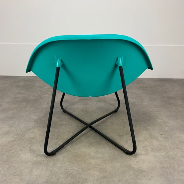 Fauteuil de Niels Gammelgaard modèle Lips pour Ikea bleu, vert