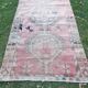 Vintage Turkish hallway rug 137x363 cm