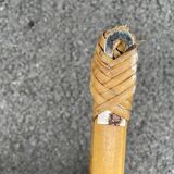 Vintage rattan wall shelf