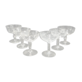 Série de 6 coupes à champagne dépareillées