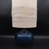 Sandstone and ash enamel lamp by Mireille and Noël Dailler Blanot circa 1970