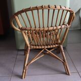 Small rattan armchair for children