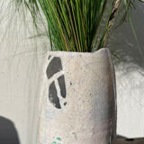 Raku vase / signed ceramic / handmade pottery