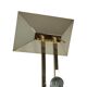 Lampadaire Vintage Deknudt Willy Rizzo Laiton Faisceau Bas Hollywood Regency Années 1970