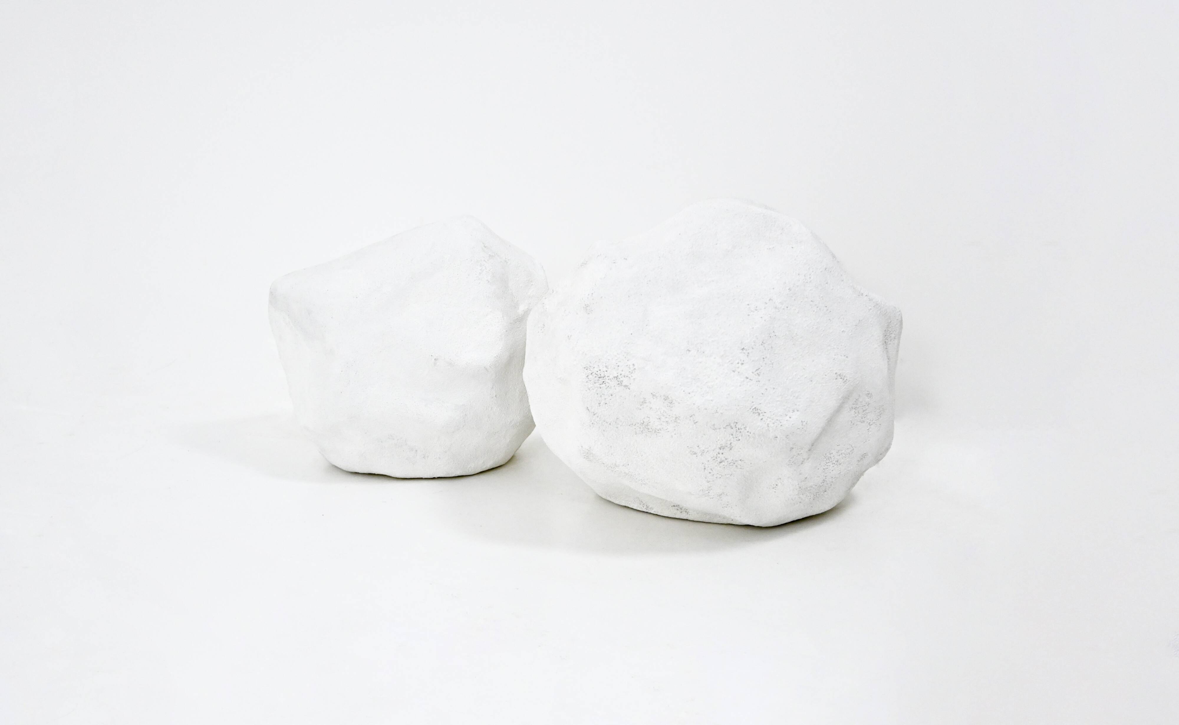 "Dora" stone lamps, created by André Cazenave for Atelier A.