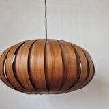 Large Rare Midcentury Veneer Pendant ULUV, 1960s