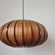 Large Rare Midcentury Veneer Pendant ULUV, 1960s